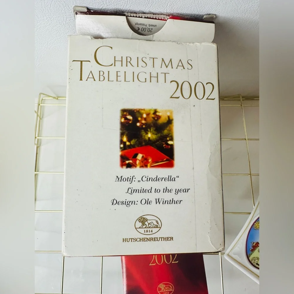 Vintage 2002 Hutschenruther Christmas Tablelight Porcelain Votive Candle Holder